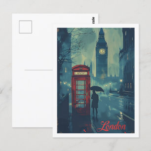 Londen Engeland Verenigd Koninkrijk Vintage Famous Briefkaart