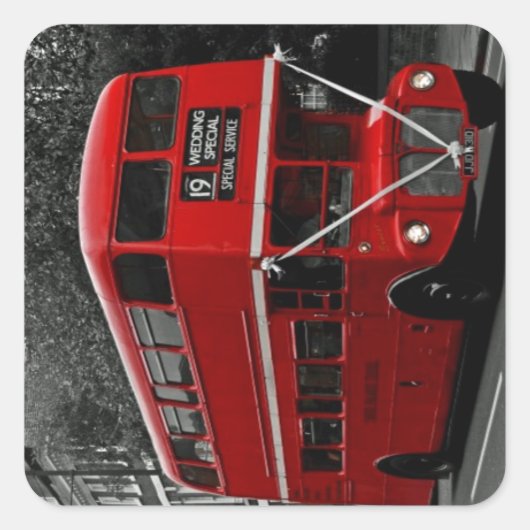 Londen Engeland Vierkante Sticker (Voorkant)