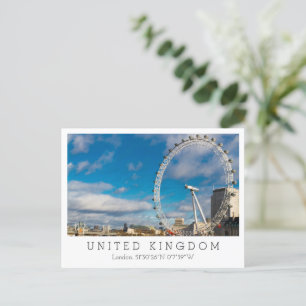 Londen Eye, Londen, Engeland Briefkaart