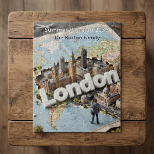 Londen Gezinsvakantie 3D Reis Souvenir  Legpuzzel