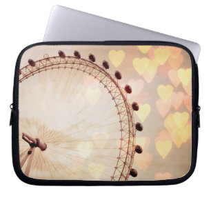 Londen   Grote foto van Ben, gefilterd, Nightime Laptop Sleeve