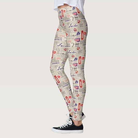 Londen het Geëvenaarde Patroon met de Boeken van d Leggings (Links)
