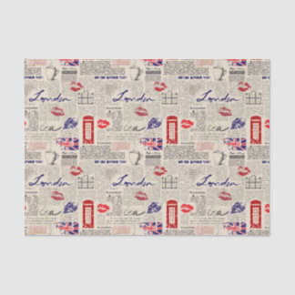 Londen het Geëvenaarde Patroon met de Boeken van d Tissuepapier