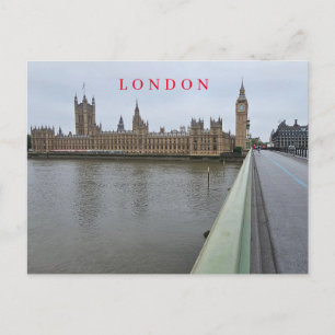Londen Huizen van het Parlement uitzicht briefkaar Briefkaart