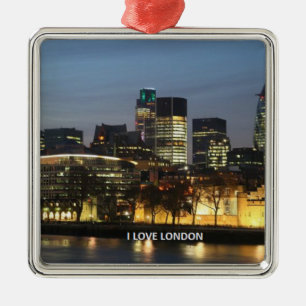 Londen: I Love London Metalen Ornament
