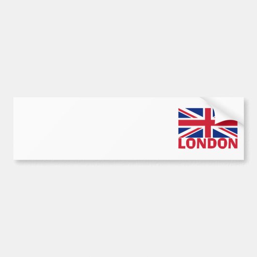 Londen in Red Bumpersticker (Voorkant)