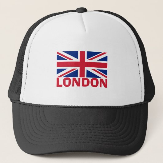 Londen in Red Trucker Pet (Voorkant)