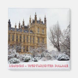 Londen in Winter, Westminster (Fridge Magnet) Magneet