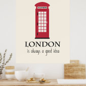 Londen is altijd een goed idee poster (Keuken)