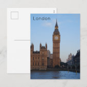 Londen - Kamers van het Parlement Feestdagenkaart (Voorkant / Achterkant)