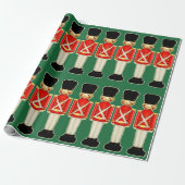 Londen Kerstmis Cadeaupapier (Uitgerold)