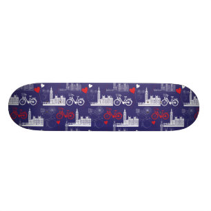 Londen Landmarks Patroon Skateboard