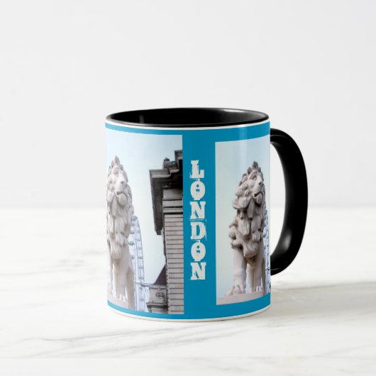 Londen Leeuwenstandbeeld Mok (Voorkant rechts)