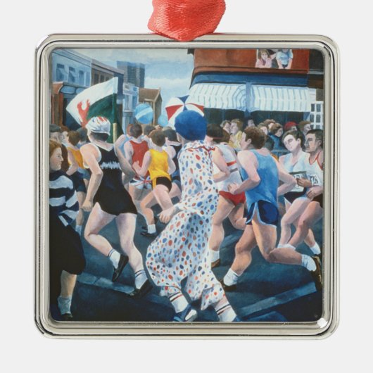 Londen Marathon 1996 Metalen Ornament (Voorkant)