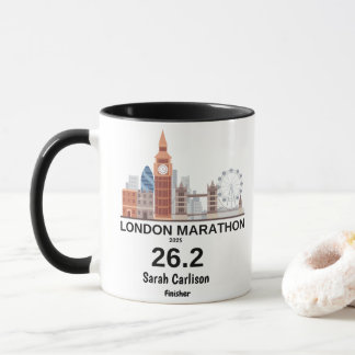 Londen Marathon Finisher Gepersonaliseerd hardloop Mok