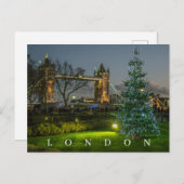 Londen met Kerst uitzicht ansichtkaart Briefkaart (Voorkant / Achterkant)