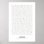 Londen - MetroDots Poster (Voorkant)