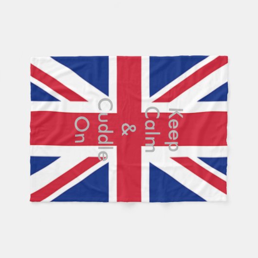 Londen mode Britse vlag Union Jack Fleece Deken (Voorkant (Horizontaal))