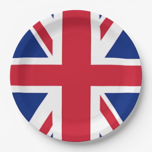 Londen mode Britse vlag Union Jack Papieren Bordje (Voorkant)