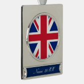 Londen mode Britse vlag Union Jack Verzilverd Banner Ornament (Rechts)