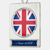 Londen mode Britse vlag Union Jack Verzilverd Banner Ornament (Links)