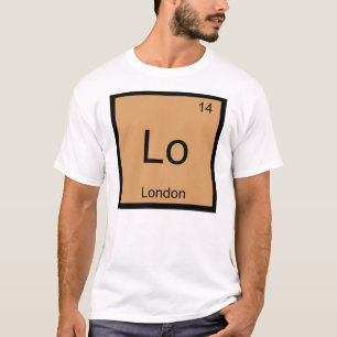 Londen Naam Chemie Element Periodiek Systeem T-shirt