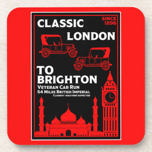 Londen naar Brighton Veteran Car Run Bier Onderzetter
