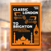 Londen naar Brighton Veteran Car Run Raamsticker (Vel 2)