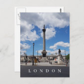 Londen Nelson Column uitzicht ansichtkaart Briefkaart (Voorkant / Achterkant)