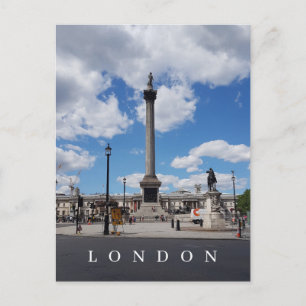 Londen Nelson Column uitzicht ansichtkaart Briefkaart