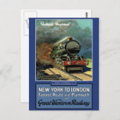 Londen New York Great Western Railway Briefkaart (Voorkant / Achterkant)