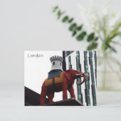 Londen - Olifant & Castle Feestdagenkaart (Staand voorkant)