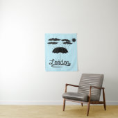 Londen | Onder een paraplu Wandkleed (In situ)