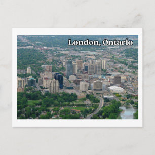 Londen Ontario Aerial Downtown Uitzicht Briefkaart