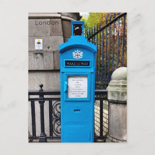 Londen - Originele Politie Telefoon Box Feestdagenkaart