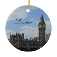 Londen Ornament Westminster Palace Kerstboom