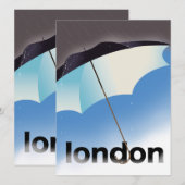 Londen paraplu reisposter (Voorkant / Achterkant)