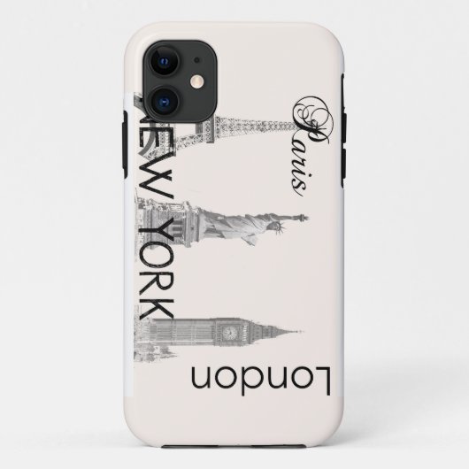 Londen, Parijs, New York Case-Mate iPhone Case (Achterkant)