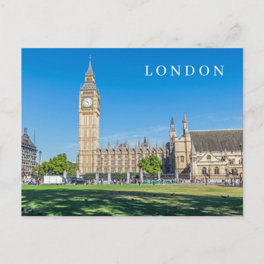 Londen Parliament Square uitzicht ansichtkaart Briefkaart (Voorkant)