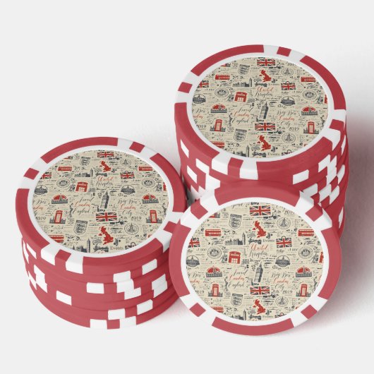 Londen Poker Chips (Opstapeling)