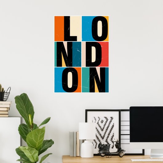 Londen Poster (Thuiskantoor)
