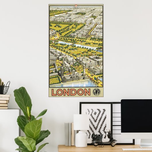 Londen Poster (Thuiskantoor)