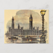 Londen reizen Big Ben Parlement Briefkaart (Voorkant)