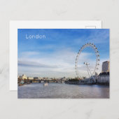 Londen - River Thames Feestdagenkaart (Voorkant / Achterkant)