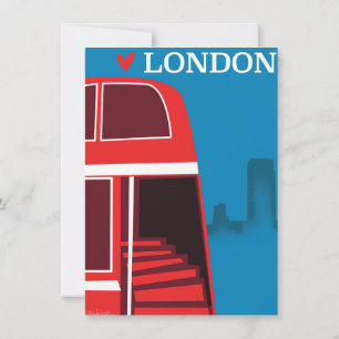 Londen Rode Bus Kaart