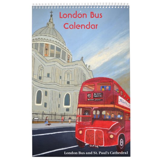 Londen Rode Bus Kalender (Hoes)