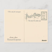 Londen, rode bussen en zwarte cabines briefkaart (Achterkant)