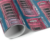 Londen Rode Telefoon Booth Iconic Britse Reizen Cadeaupapier (Rol Hoek)