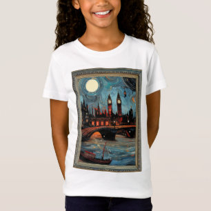 Londen schilderij in het  ingelijst t-shirt