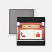 Londen Shopping Theme Magnet Magneet (Voorkant / Achterkant)